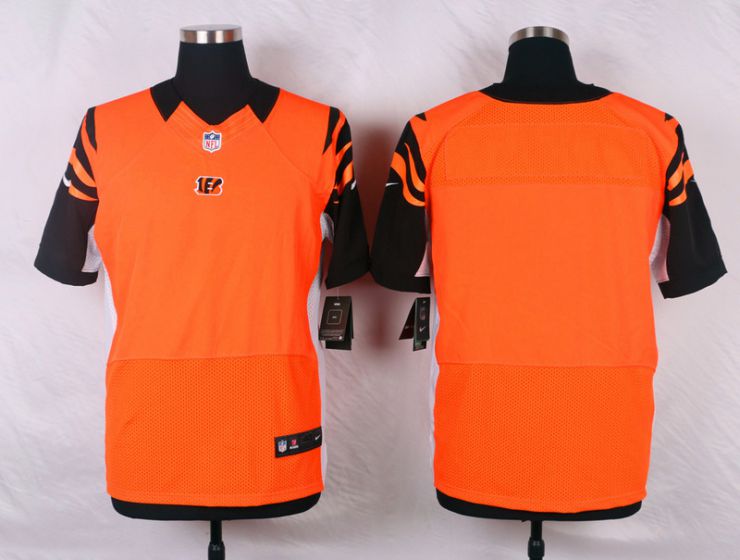 Men Cincinnati Bengals Blank Orange Elite Nike NFL Jerseys->->NFL Jersey